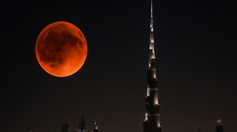 Blood Moon in Dubai on September 7, 2025