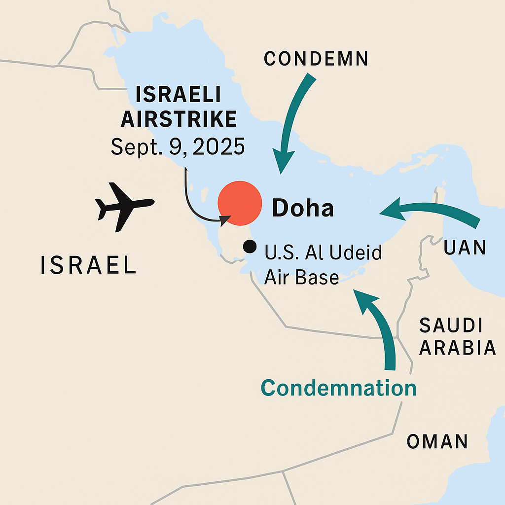 Israeli Airstrikes in Doha 9 September 2025