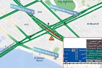 Partial Road Closure on Al Khaleej Al Arabi Street Bridge in Abu Dhabi (13–15 September 2025)