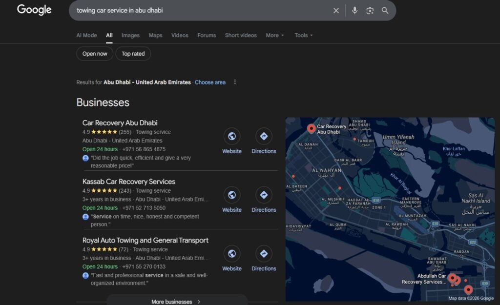 Google Maps Ranking Optimization Service in Dubai